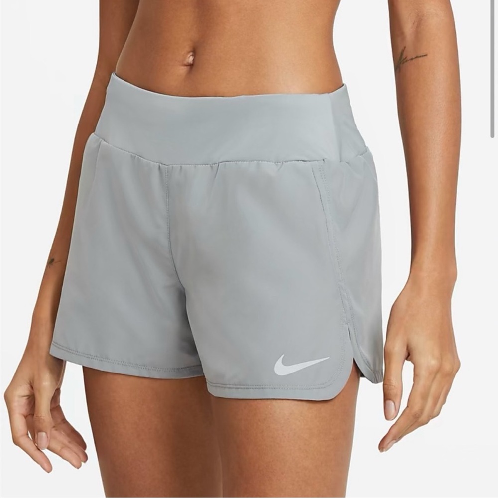 grey Nike running shorts